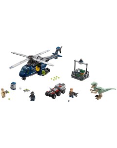 Конструктор Jurassic World Погоня за Блю на вертолете 75928 Lego