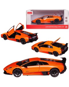 Машина металлическая 1 24 scale Lamborghini Murcielago LP670 4 цвет оранжевый Rastar group