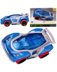 Машинка Junfa спортивная инерционная синяя 12 5х6х4 5 см Junfa toys