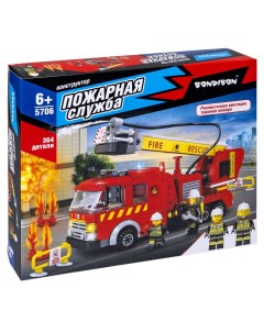Конструктор Пожарная Служба Пожарная машина 364 дет Bondibon