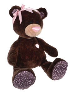 Мягкая игрушка Медведь девочка Choco Milk сидячая 50 см коричневый М004 50 Orange toys