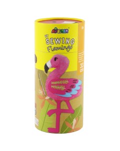 Набор для шитья детский Мягкая игрушка фламинго 33 20 см туба Avenir