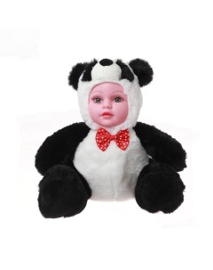 Кукла Панда с красным бантиком Nobrand