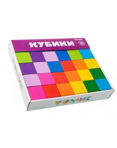 Кубики Цветные 30 штук арт 1 45 Томик