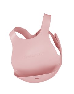 Нагрудник для кормления с тремя ремешками с карманом Flexi Bib Pinky Pink 0 Minikoioi