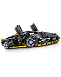 Конструктор Черный Lamborghini 1254 детали 701954 Sembo block