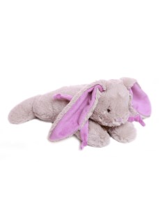 Мягкая игрушка Кролик 30 см серый фиолетовый Lapkin