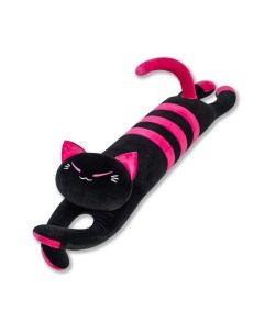 Мягкая игрушка антистресс Черный длинный Кот розовый Штучки, к которым тянутся ручки
