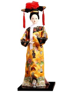 Кукла коллекционная Китаянка в национальном платье 32х12 5х12 5 см Sima-land