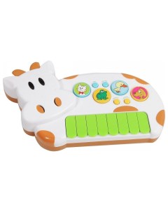 Синтезатор игрушечный Animal Farm Коровка 8 клавиш Potex