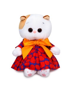 Мягкая игрушка Кошечка Ли Ли BABY в платье с оранжевым бантом 20 см LB 101 Budi basa