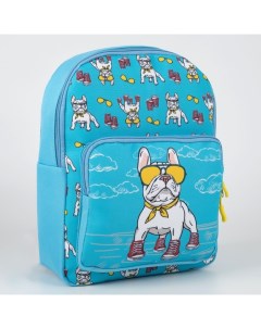Рюкзак детский с карманом Пёс в кедах 30 х 22 х 10 см Nazamok