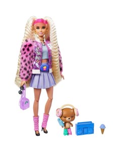 Экстра Кукла Mattel Блондинка с хвостиками GYJ77 Barbie