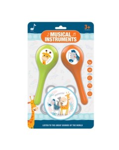 Набор музыкальных инструментов 3 предмета блистер Наша игрушка