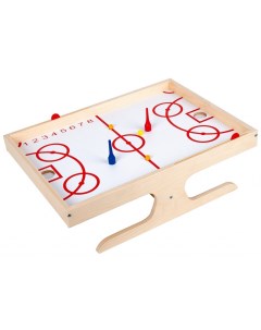 Настольная игра деревянная Магнитный хоккей с мячом Десятое королевство