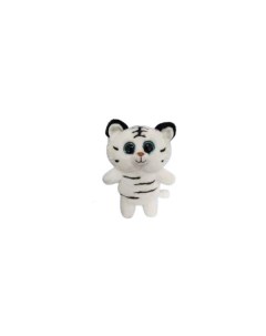 Мягкая игрушка Флэтси Тигр белый 24см Символ года 2022 M4954 Abtoys