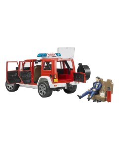 Внедорожник Jeep Wrangler Unlimited Rubicon Пожарная с фигуркой Bruder