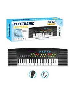 Музыкальный инструмент Синтезатор 44 клавиши микрофон USB кабель коробка Наша игрушка