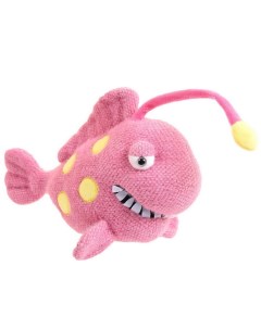 Мягкая игрушка Knitted Рыба Удильщик ваязаная с подсветкой 32см Abtoys