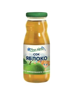 Сок Organic Яблоко с 4 месяцев 200 мл Fleur alpine
