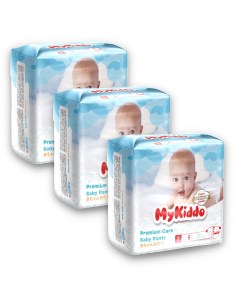 Подгузники на липучках для детей Premium S 0 6 кг 72 шт 3 уп x 24 шт Mykiddo