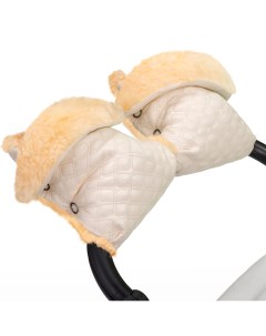 Муфта рукавички для коляски Carina Cream 100 овечья шерсть Esspero