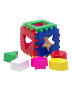 Развивающие игрушки Сортер для малышей Кубик логический малый Karolina toys