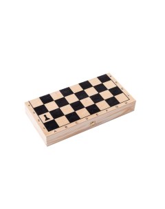 Игра 3 в 1 малая с обиходными деревянными шахматами Классика 341 19 Colton