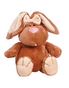 Мягкая игрушка Кролик коричневый сидячий 40 см Gulliver