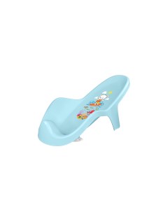 Горка для купания детей с аппликацией светло голубой Пластишка