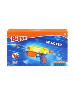 Бластер игрушечный с мягкими снарядами 6 предметов Bigga