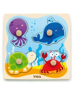Пазл для малышей Море 4 детали 50132 Viga