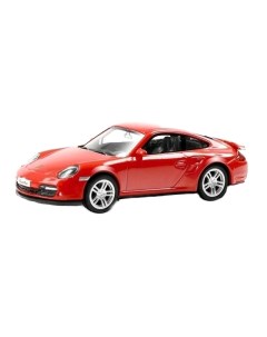 Машинка металлическая RMZ City 1 43 Porsche 911 Turbo красный 444010 RD Uni fortune