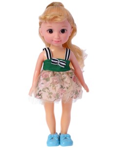 Кукла Оля в платье 25 см Nobrand