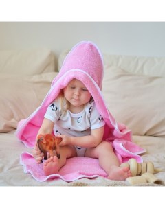 Полотенца для новорожденных махровое 85х85 см розовый 100 хлопок 340 г м2 Крошка я