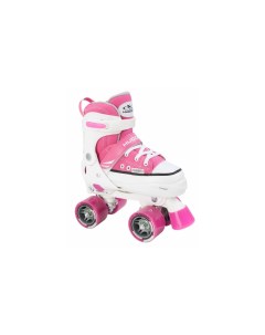 Раздвижные роликовые коньки Roller Skate розовые 22033 Hudora