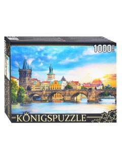 Пазлы Прага Карлов мост 1000 элементов Konigspuzzle
