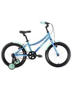 Велосипед детский Foxy 18 Girl 2022 цвет синий зеленый Stark