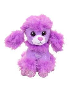 Мягкая игрушка Собачка Карамелька фиолетовая 14 см Junfa toys