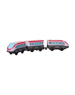 Железнодорожный набор Junfa электромеханический два локомотива один вагон WB 00862 Junfa toys