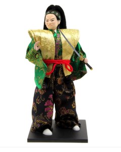 Кукла коллекционная Самурай в кимоно и с повязкой Sima-land
