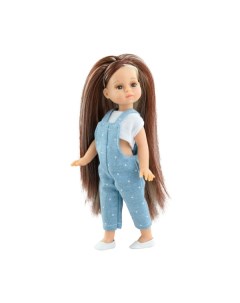 Кукла Ноэлия в футболке и синем комбинезоне 21 см Paola reina