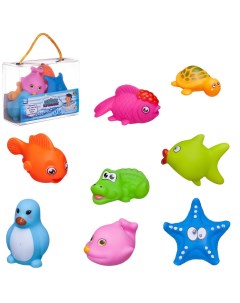 Игрушка для купания Веселое купание игрушки для ванны 8 предметов 1 в сумке Abtoys