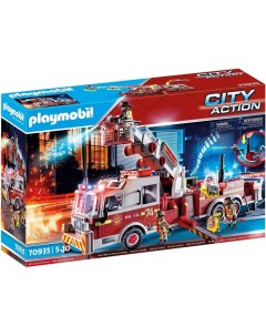 Конструктор Пожарная машина Rescue Vehicles Fire Engine with Tower арт 70935 Playmobil