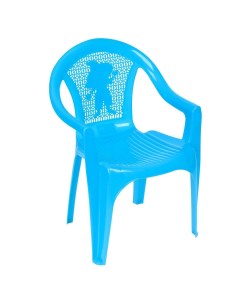 Кресло детское 380х350х535 мм цвет голубой 2003793 Nobrand