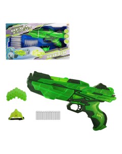 МегаБластер игрушечный с 14 мягкими снарядами и аксессуарами Abtoys