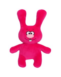 Мягкая игрушка Кролик Счастливчик цвет фуксия 20 см Прима тойс