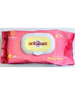 Салфетки влажные для детей Kids розовая упаковка 80 шт 813557 Antabax