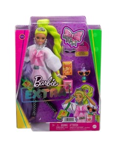 Кукла Экстра с зелеными неоновыми волосами HDJ44 Barbie