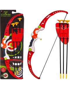 Игрушечный набор ABtoys Лук 60см с 3 стрелами с присосками на держателе Junfa toys